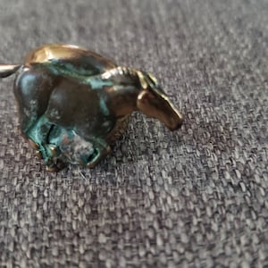Vintage copper horse ring adjustable