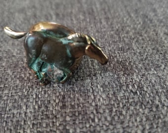 Vintage copper horse ring adjustable