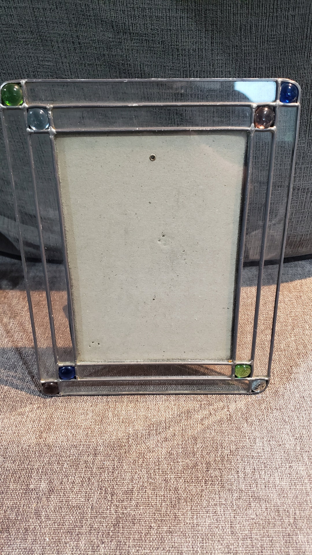 Vintage Beveled Stained Acrylic Picture Frame - Etsy