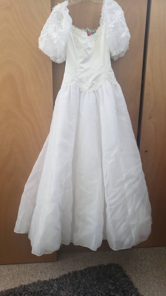 Vintage handmade wedding dress