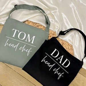 PERSONALISED HEAD CHEF Apron - Add Any Text, Personalised Gift, Baking Cooking Gift, Gift For Him/Her, Custom Apron, Father&#39;s Day, Birthday
