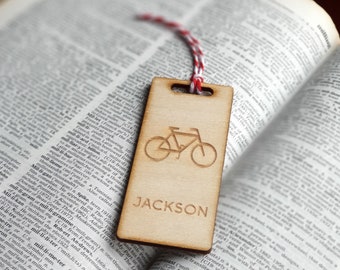 PERSONALISED WOODEN BOOKMARK | Gift for Him Reading Gift | Cyclist Gift | Cycling Gift | Bike Gift | Stocking Filler