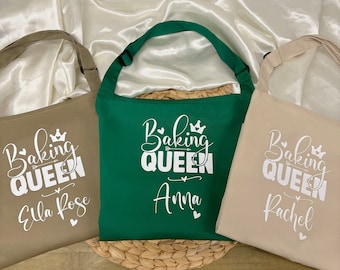 Delantal BAKING QUEEN PERSONALIZADO - Regalo personalizado - Delantal Baking Queen - Cualquier nombre