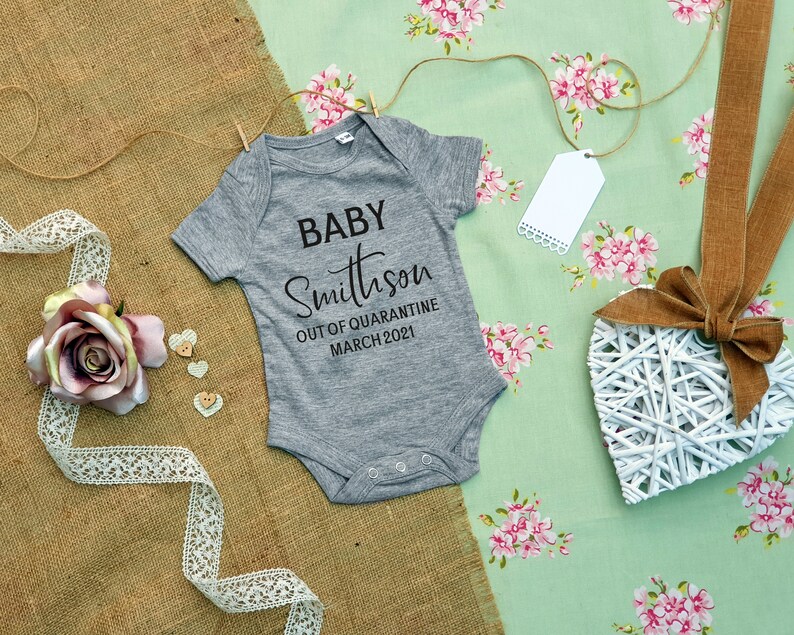 Lockdown Baby Lockdown Baby Quarantine Baby Announcement Baby Announcement Out of Quarantine Baby First Baby Announcement