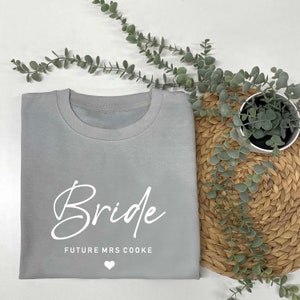 BRIDE SWEATSHIRT - Cute Jumper with Future Mrs underneath | Engagement Gift | Unique Bridal Shower Gift | Cosy Jumper