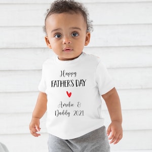 Happy Fathers Day Baby & Toddler T-Shirt | Personalised T-Shirt | Fathers Day Gift | Fathers Day Present | Cute Fathers Day Gift