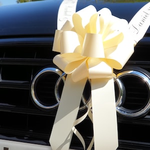 Laços simples para capô de casamento | Laços simples para capô de carro feitos à mão | Laços para carro adequados para baile de formatura / casamento / presente de aniversário