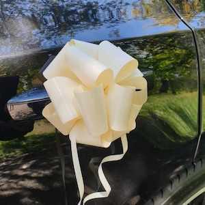 Laços simples para porta de casamento | Laços simples para porta de carro feitos à mão | Laços para carro adequados para baile de formatura / casamento / presente de aniversário