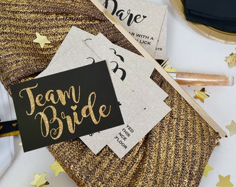 20 x Team Bride Hen Party Dare Cards - Hen Night Games - Hen Party Games - Girls Night Out
