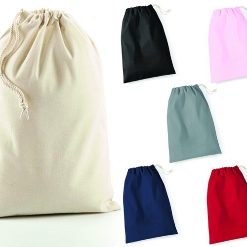 Cotton Drawstring Storage Bag 6 Colours 
