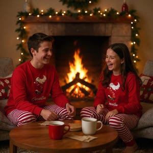 Personalised Christmas Lounge Set, Matching PJs, Family Pyjamas, Family Set, Christmas Lounge Set, Christmas Eve PJs, Xmas Sleepwear