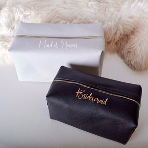 Personalised Boutique Toiletry Case | Team Bride | Hen Party | Bride | Bridesmaid | Maid of Honour | Mother of the Bride | Groom