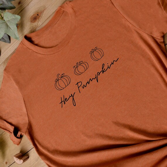AUTUMN CLOTHING Unisex T Shirt | Hey Pumpkin T Shirt | Pumpkin Top | Trending Autumn Top | Halloween