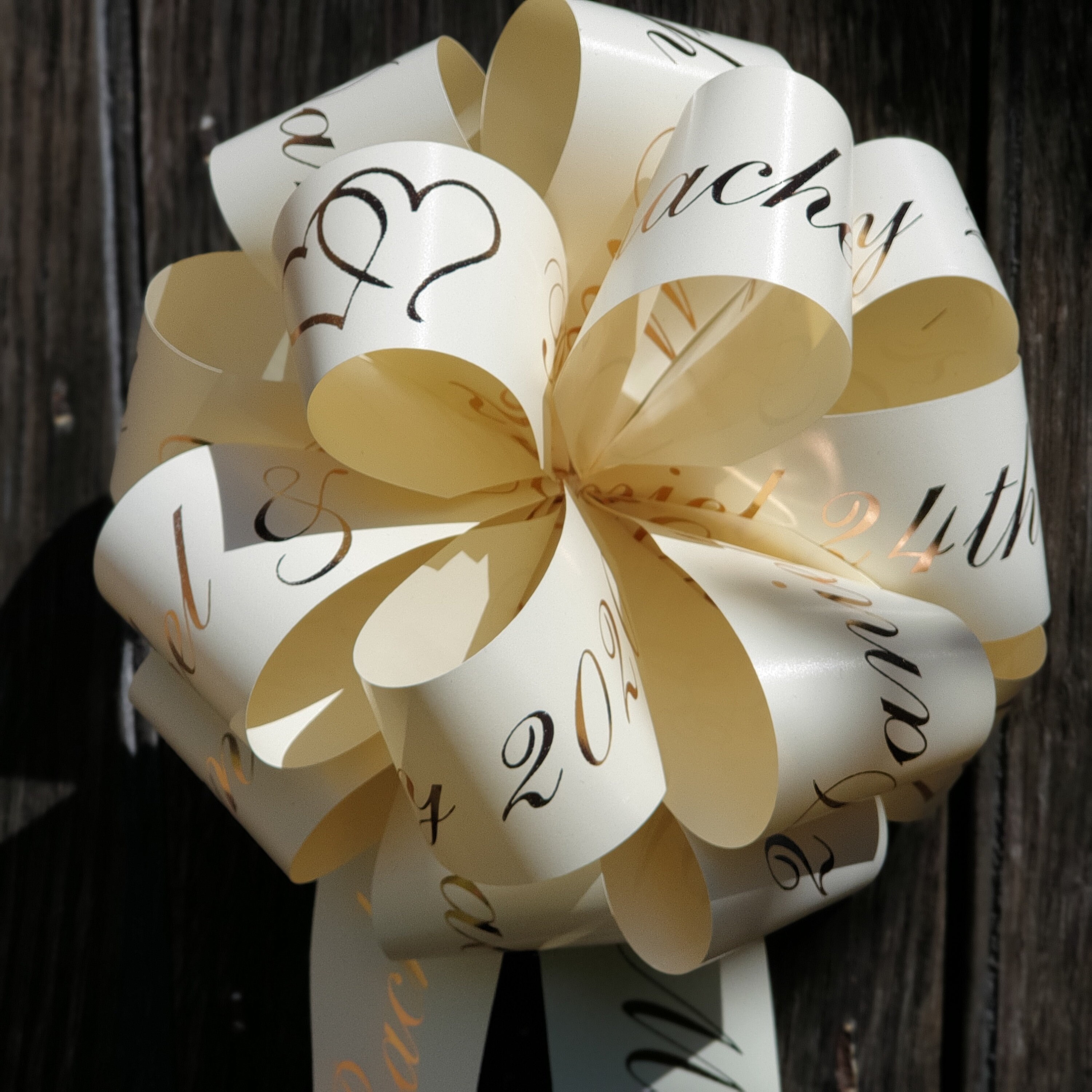 Personalised Wedding Car Bow Personalised Handmade Car Etsy