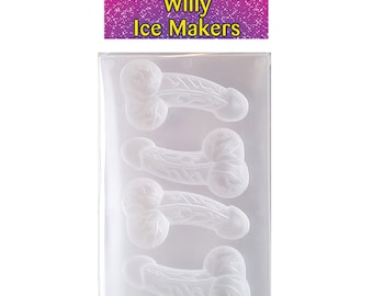 2 Pcs Spoof Ice Cube Mold, Adult Prank Ice Cube Mold, Silicone Ice