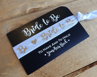 Bride to be HAIR TIE / WRISTBAND - Hen Party - Hen Do - Favours - Hen Night Accessories - Hen Party - Bag Fillers