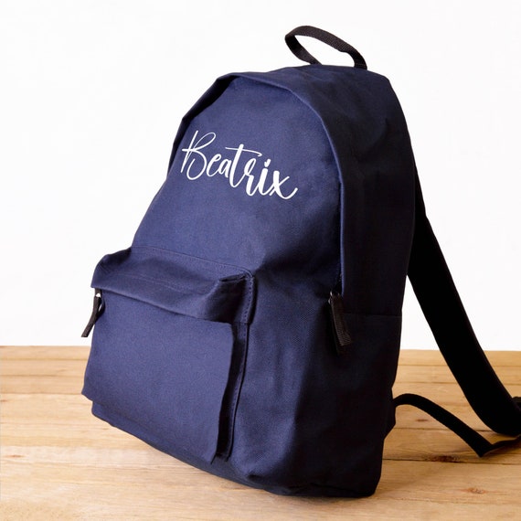 Zainetto Per Scuola E Asilo Personalizzato Con Nome E Mostriciattolo Idea Back To School