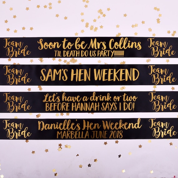 Party & Eventdekoration Personalised Hen Party Bunting Banner Do night