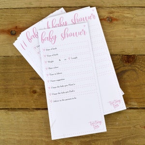 Babyshower ADVIESKAARTEN Spel | Babyshower meisjes | Roze babyshower | Babyshowerspel | Voorspellingskaarten babyshower