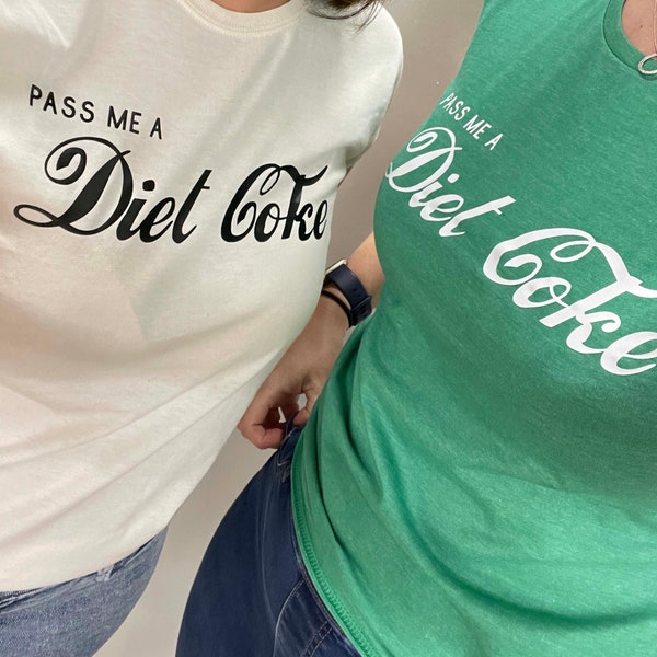 DIET COKE Slogan T-Shirt - Diet Coke Tee, Cosy, Relaxed Fit, Womenswear, Gift For Her/Mum/Friend, S-XL