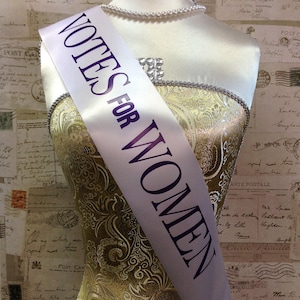 Votes for Women Sash Adults Size Sash or Childrens Size Sash Emmeline Pankhurst Suffragettes Sashes image 6