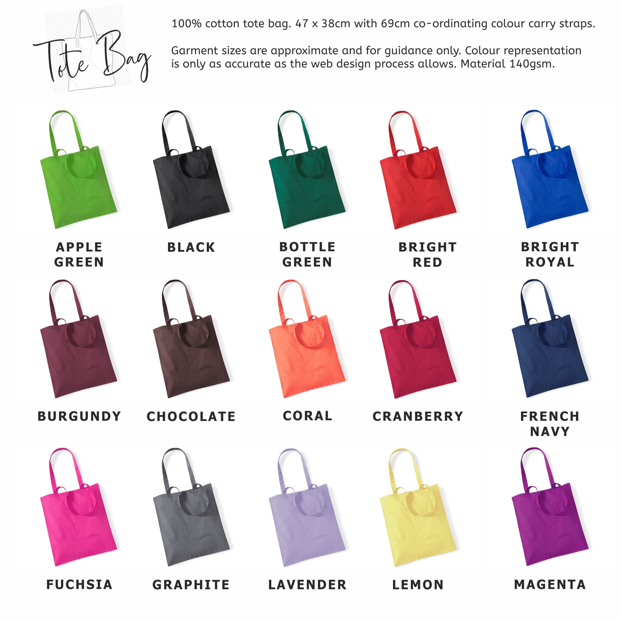 PERSONALISED TOTE BAG Personalised Shopping Bag Custom Etsy UK