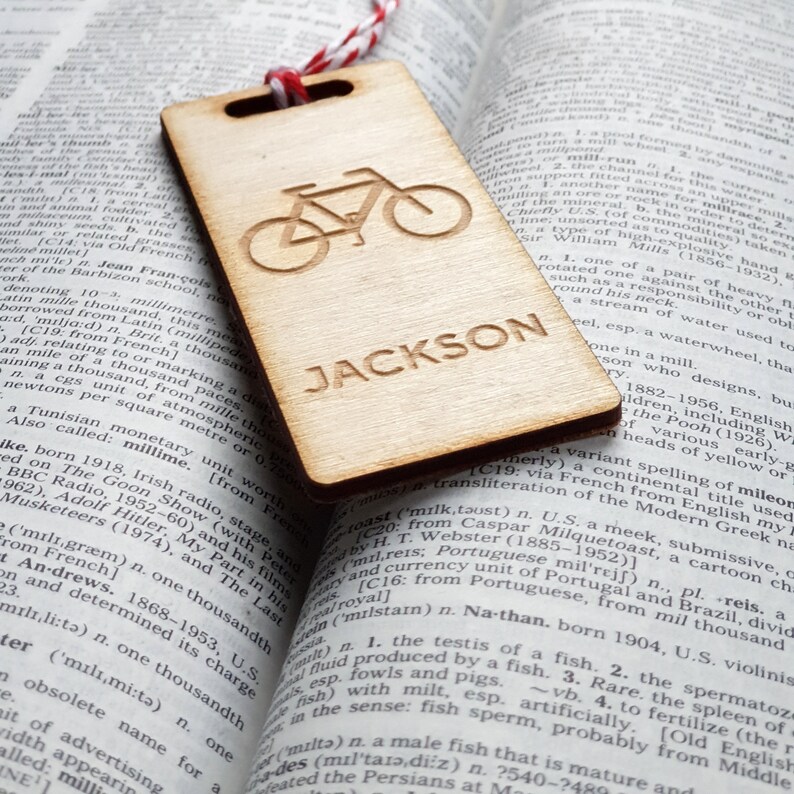 PERSONALISED WOODEN BOOKMARK Gift for Him Reading Gift Etsy