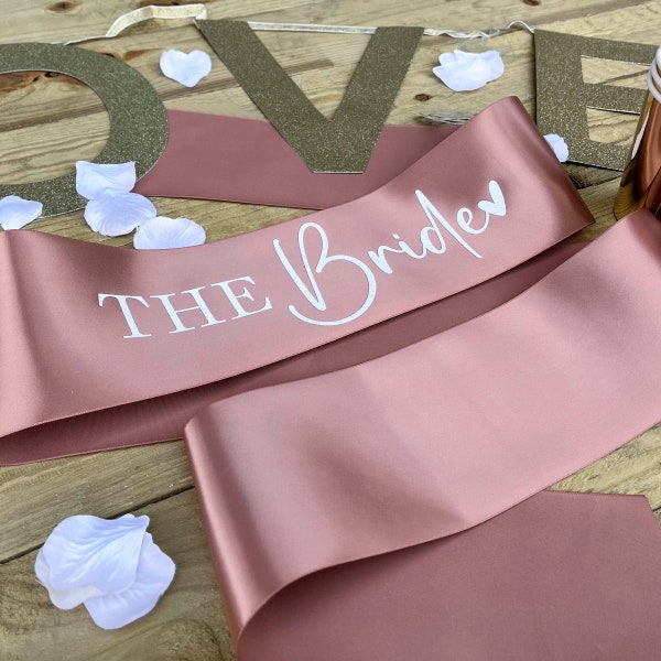 THE BRIDE GLITTER Sash | Bride to Be Sash | Mrs To Be | Hen Party Sash | Bride Sash | Luxury Glitter Sash | Personalised Bride to Be Gift