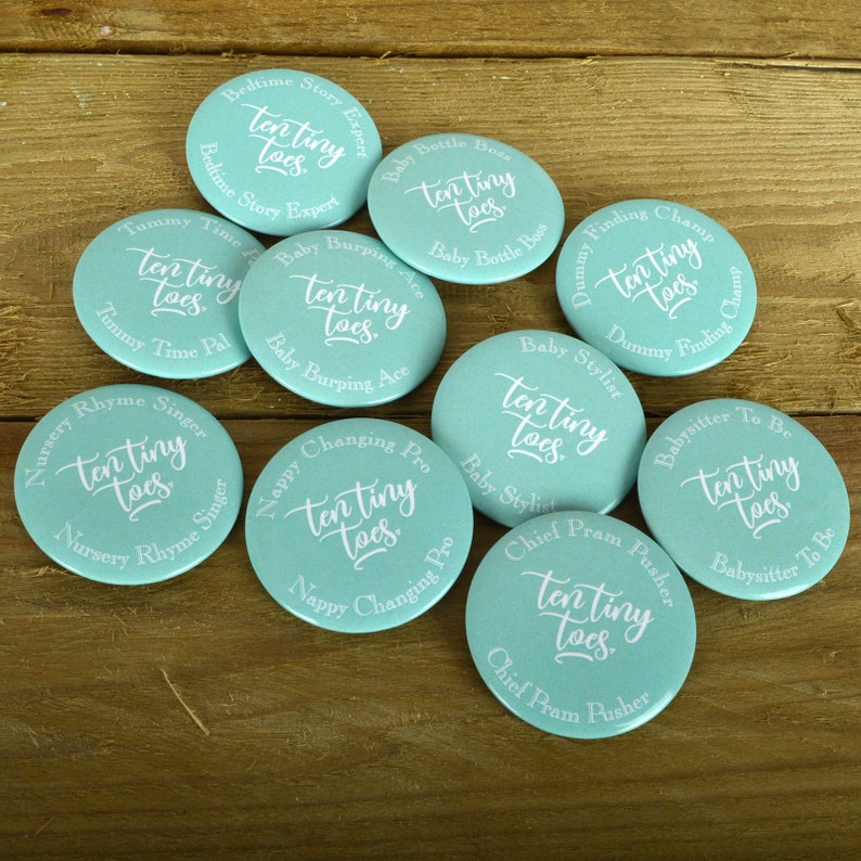 BABY SHOWER BADGES Gender Neutral Baby Shower Mint Green Etsy Hong Kong