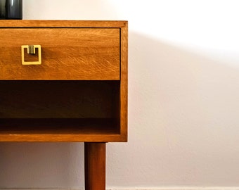 SALES!Mid Century Nightstand/ Mid Mod Bedside Table/ Scandinavian Night Table/ Custom Made/ Handmade