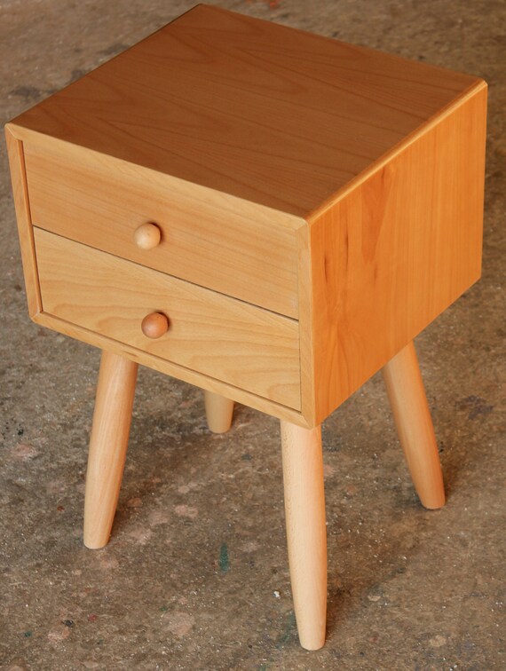 Scandinavian Nightstand/ Mid Century Modern/ Custom made Etsy