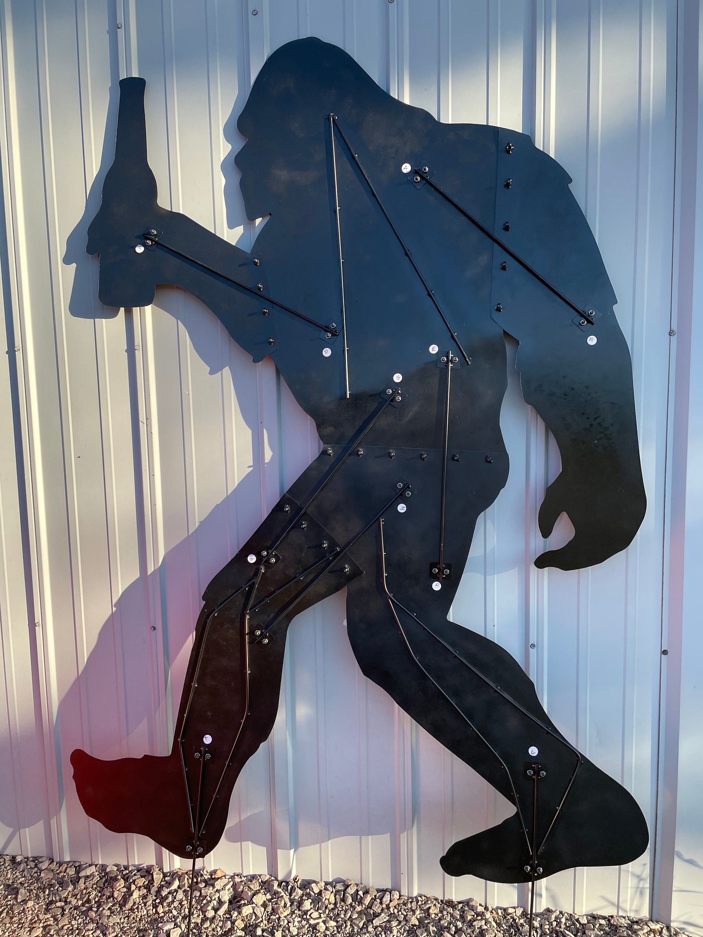 Large 6 Foot Metal Bigfoot Bigfoot Silhouette Six Foot Etsy