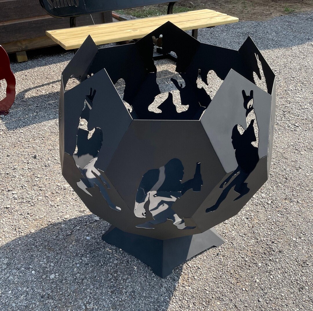 Bigfoot Fire Pit Sphere: Sasquatch Theme, Personalized, Made in USA - Etsy