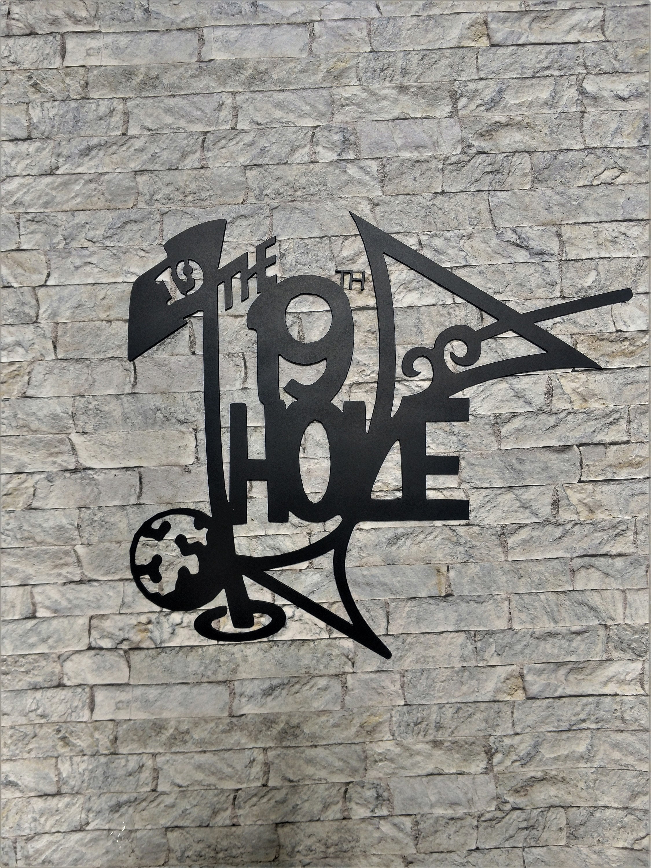 The 19th Hole Golf Themed Metal Wall Art Décor Etsy