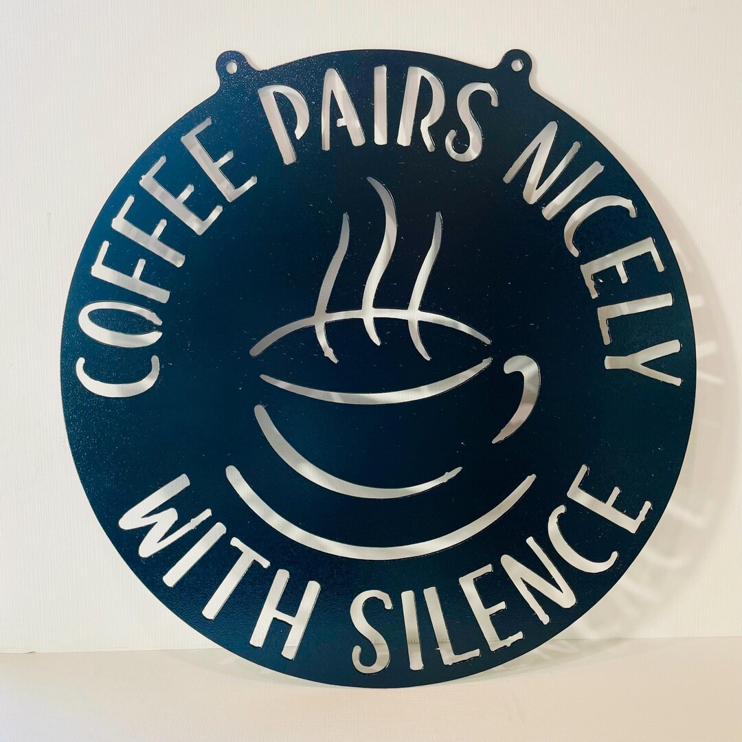 Coffee Machine Sign Fun Sign Funny Coffee Bar Sign: Powder Coat Finish, Made in USA - Etsy