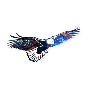 Soaring American Bald Eagle Metal Wall Art | Wall Décor | Powder Coated Paint | Indoor & Outdoor UV Protected |Made in the USA