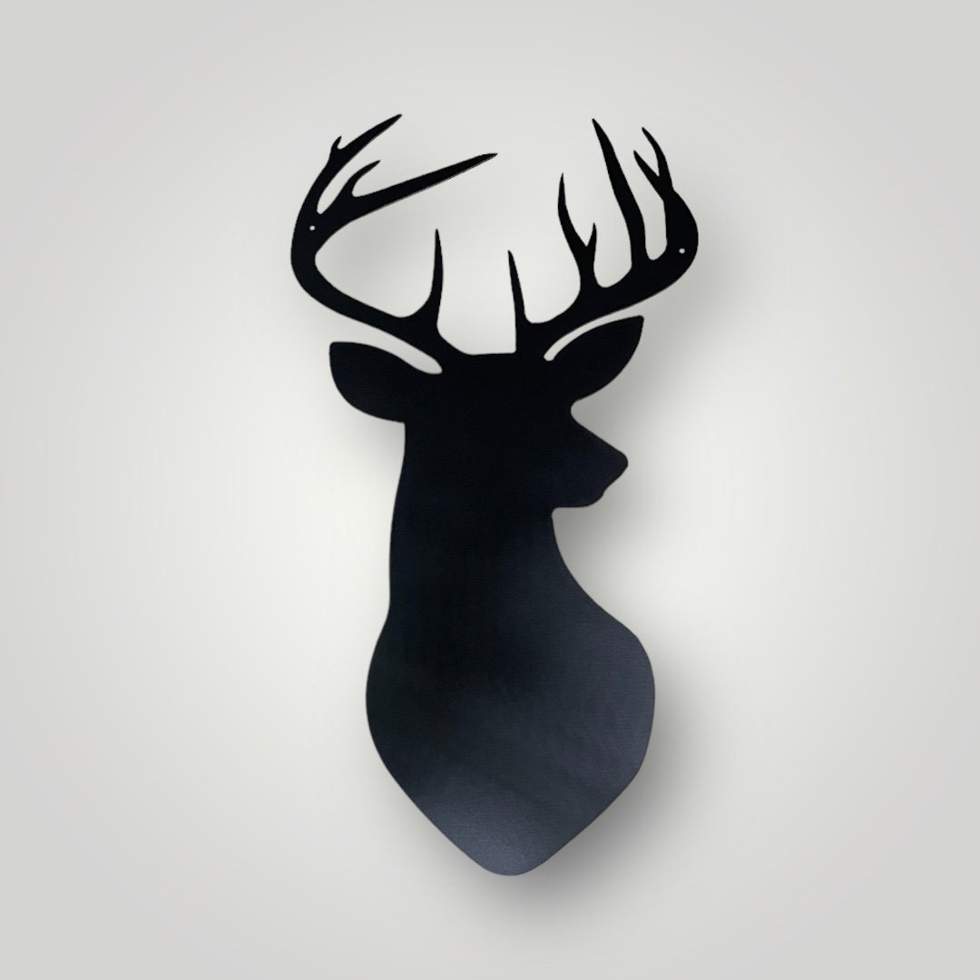 Buck-mount Silhouette Metal Wall Art/décor - Etsy