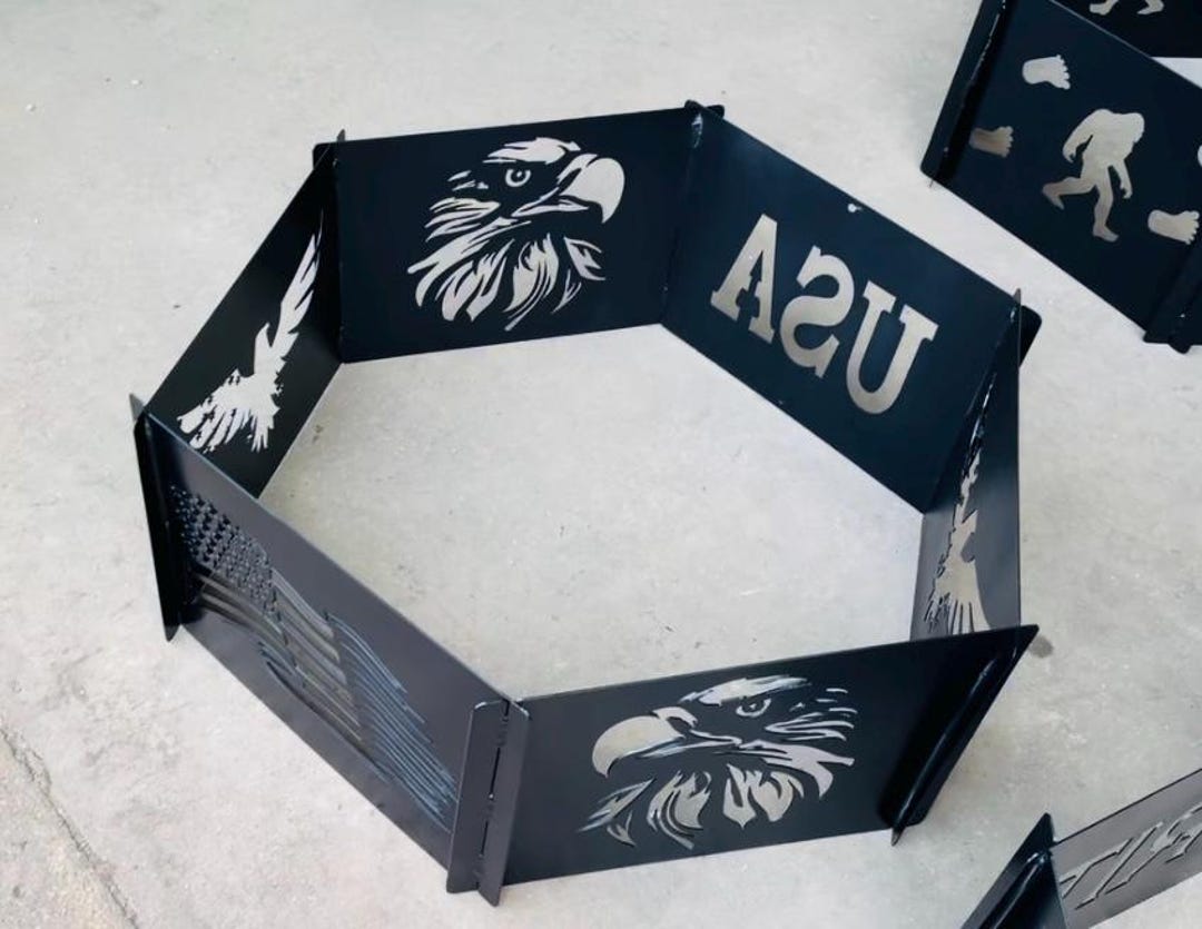 Slip Together Fire Pit - Bigfoot, Moose, Eagle Designs - Etsy