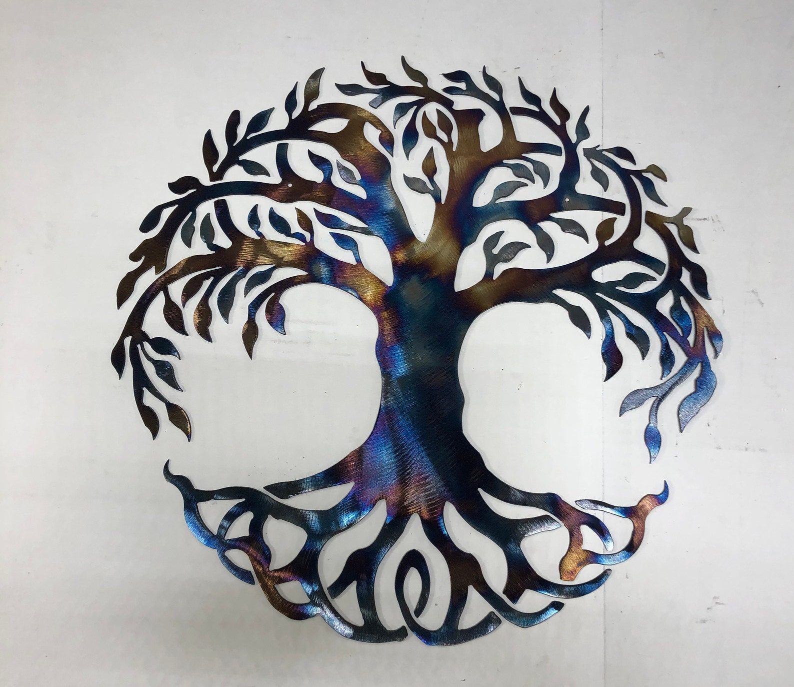 24 Tree of Prosperity Metal Art Wall Décor Etsy