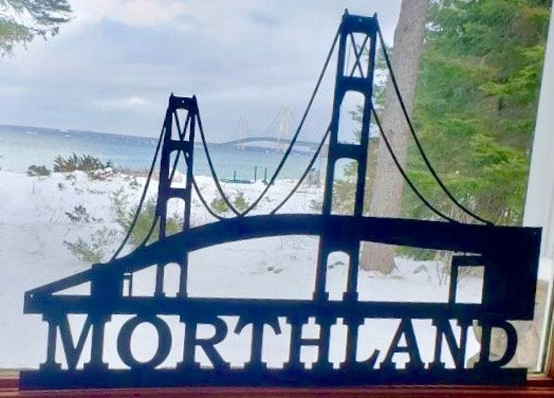 24 & 36 Mackinac Bridge Metal Wall Art Décor Etsy