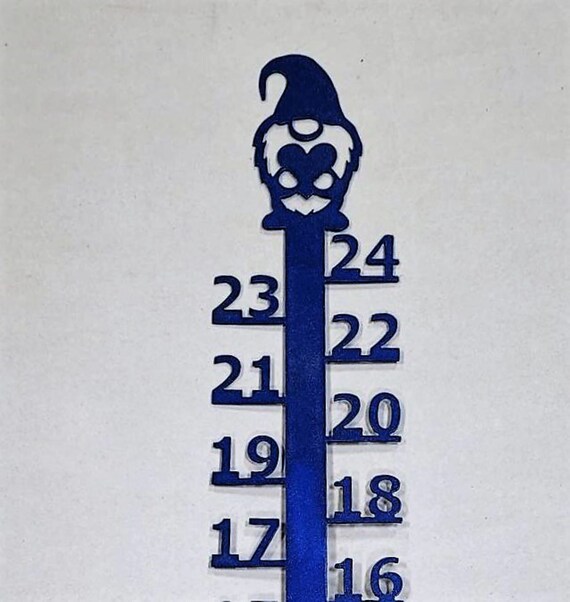 Gnome Snow Measuring Gauge Stick Metal Super Strong, Reinforced With Steel  Rod for Stability Powder Coated Made in USA 
