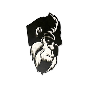 Bigfoot Metal Art - Peeking around the corner!  Powder Coat Finish - Barn/Fence Decor - Fun Addition to Your Yard