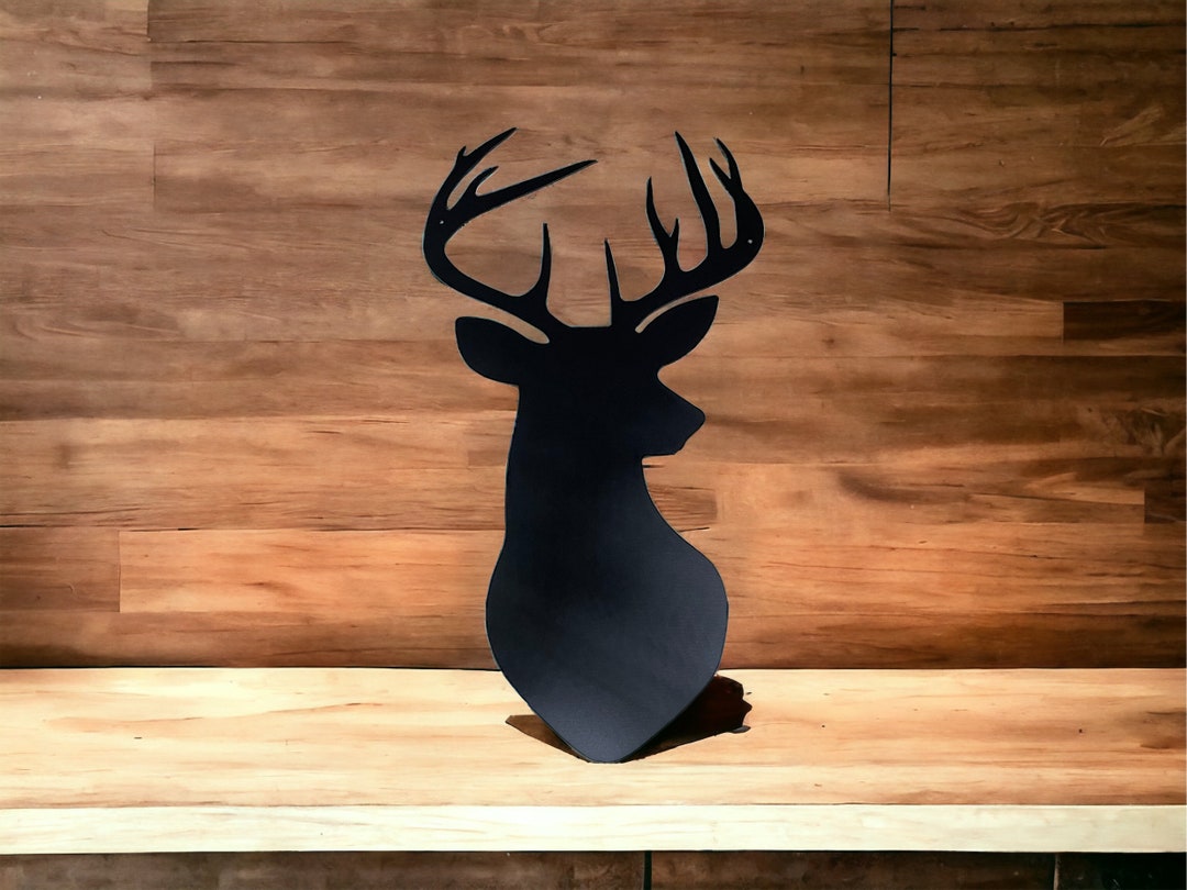 Buck-mount- Silhouette Metal Wall Art/décor - Etsy