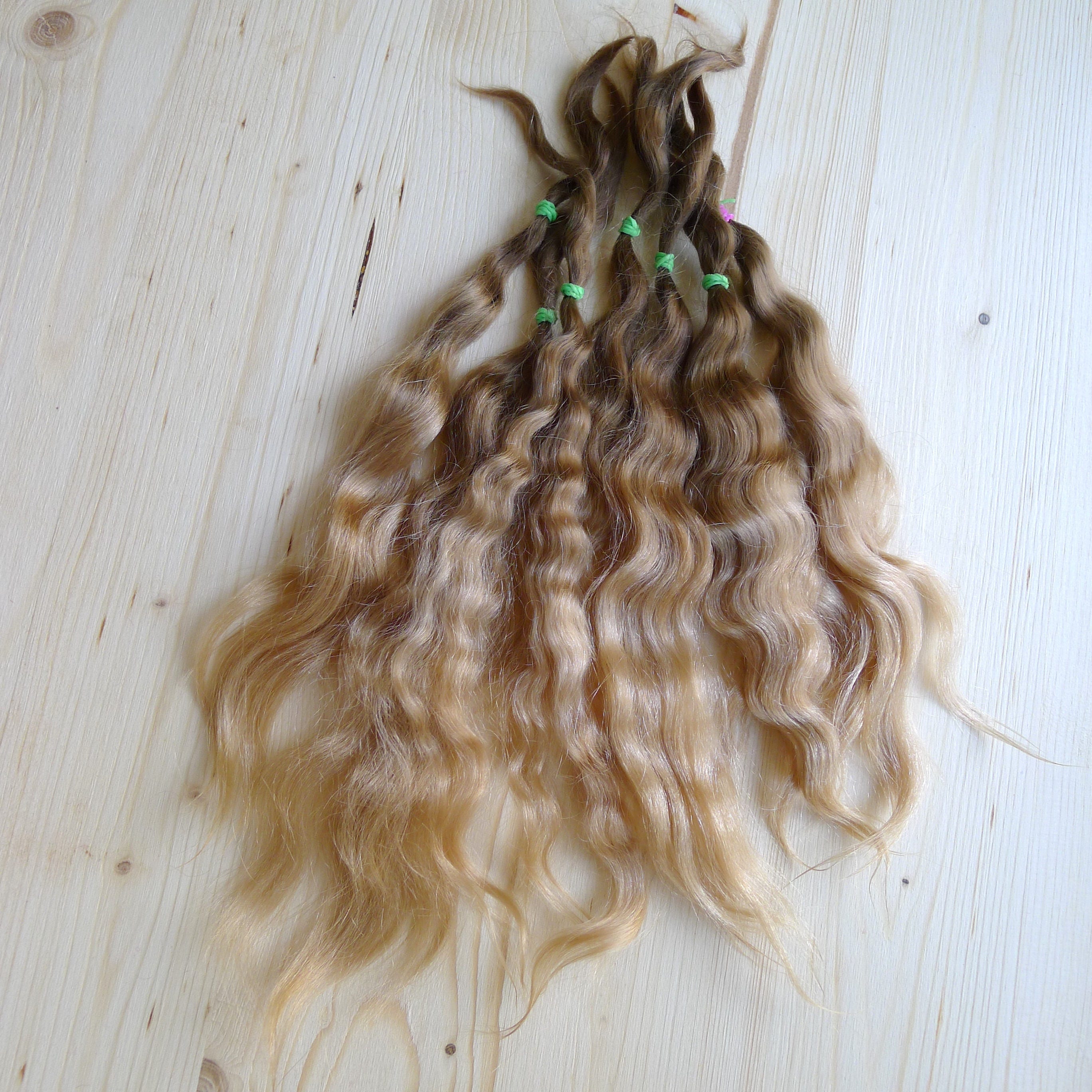 Combed mohair / Doll Hair / Combed mohair for doll hair/Blythe Etsy