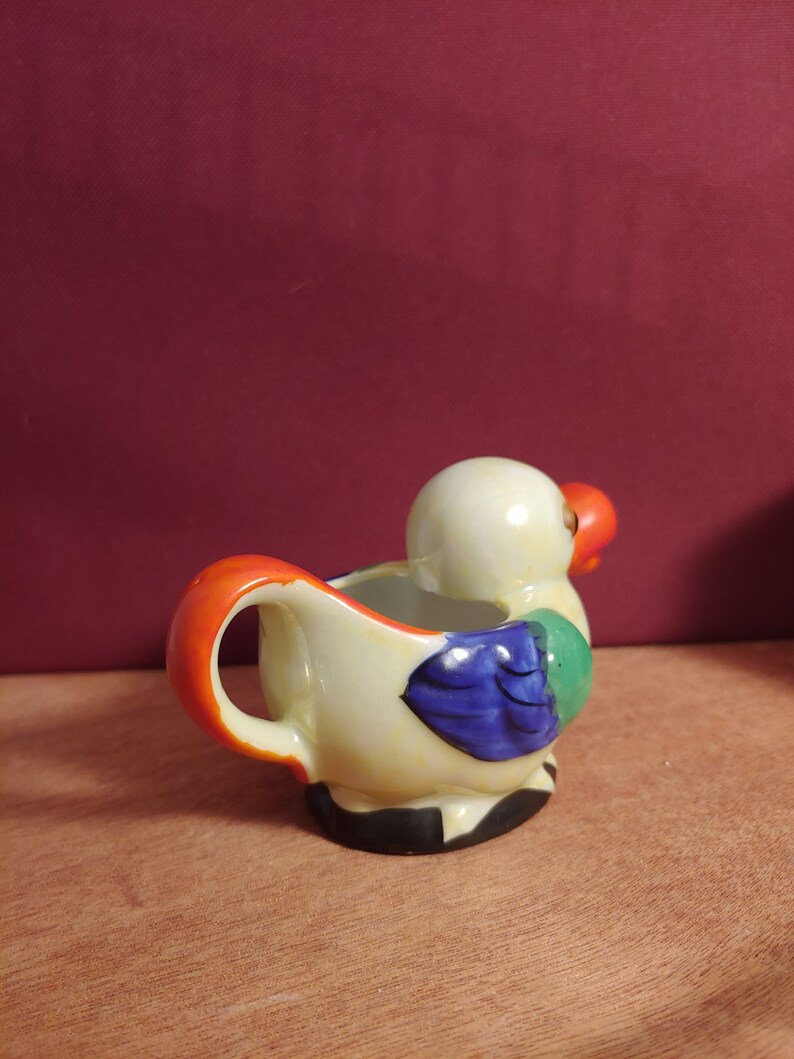 Hand Painted Made in Japan Colorful Duck Miniature Creamer Etsy