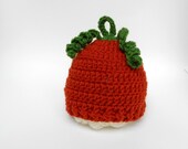 Baby Pumpkin Hat, Halloween Baby Hat Photo Prop Newborn, Knit baby pumpkin hat