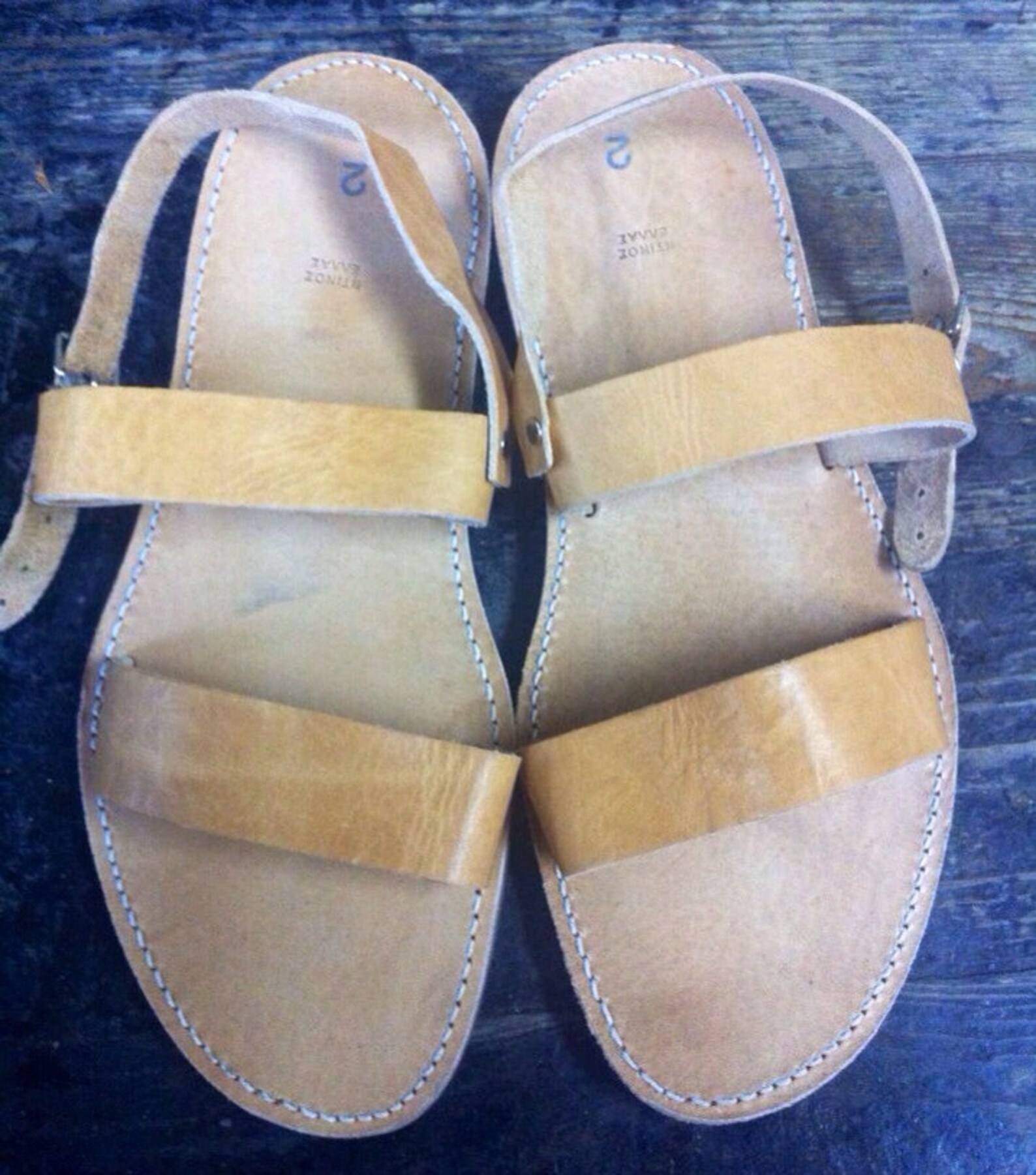 Authentic Handmade Greek Leather Sandals - Etsy