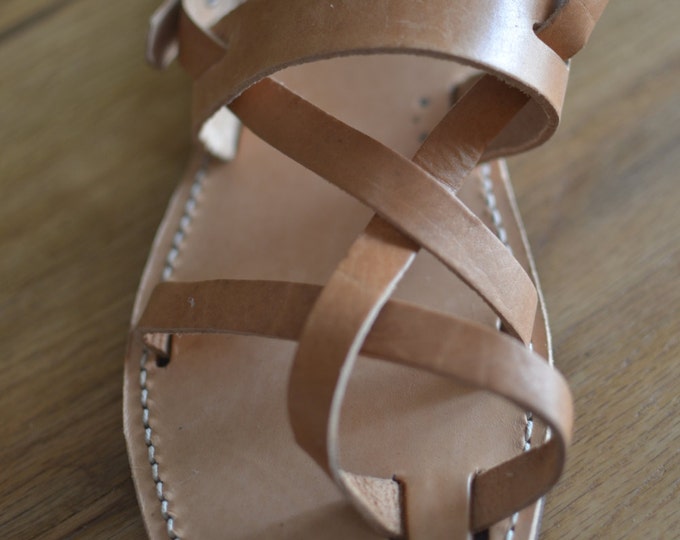 Authentic Handmade, Greek Leather Sandals - Etsy