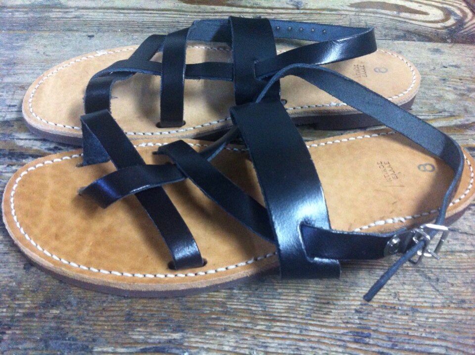 Authentic Handmade Greek Leather Sandals - Etsy