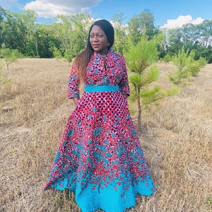 African Clothing for Women-African Clothing-Ankara Dress-Maxi Dress-African Print Dress-Women&#39;s Clothing-African Fashion-African Fabric